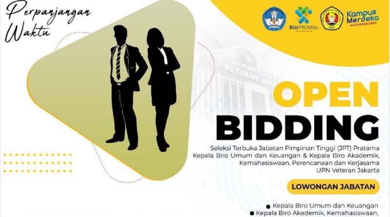 Perpanjangan seleksi terbuka JPT Pratama Kepala Biro Perencanaan Keuangan, dan Umum UPN Veteran Jakarta